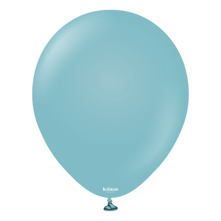 Latex balloons Kalisan Retro Blue Glass, 30cm, 100 pcs.