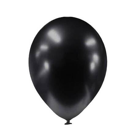 Latex balloons chrome dark graphite, 12.5 cm, 100 pcs