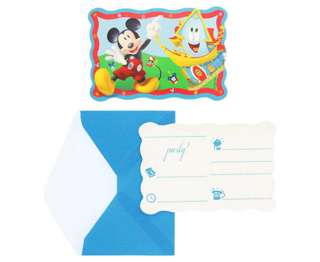 Mickey Mouse invitations Mickey 6 pieces