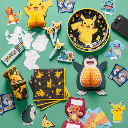 Pokemon paper plates, Pikatchu, 23 cm, 8 pcs.