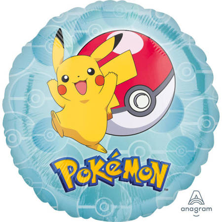 Round Foil Balloon Pokemon 43 cm