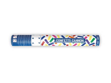 Shot tube from confetti, Mix colors 40 cm