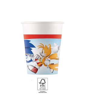 Sonic paper cups, 200ml, 8 pcs.