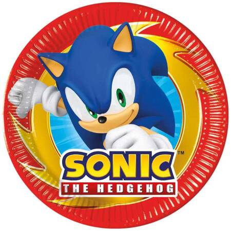 Sonic paper plates 20cm, 8 pcs.