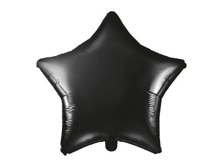 Star Foil balloon, 48cm, black star