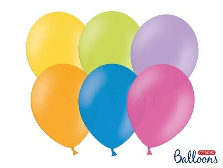 Strong balloons, Pastel Mix, 30cm, 10 pcs.