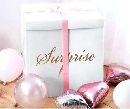 Surprise gift box, black, 50x50x50 cm