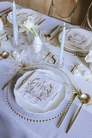 Table runner, First Holy Communion 40 cm x 5 m