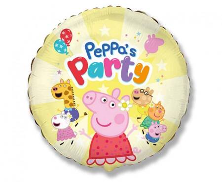 The foil balloon round Peppa Pig,Peppa's Party 48 cm