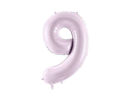 The number 9 Foil balloon, 72cm, lilac