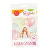 Balloon Transparent Bobo, Round Blue Bubble, 50 cm