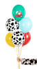 Balloons latex farm, cow patches 30cm, 50 pieces