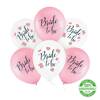 Bride to be latex balloons, pink 6 pcs, 30 cm