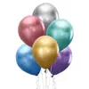 Chrome latex balloons, mix of colors, 30cm, 6 pcs