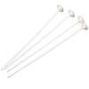 Eco balloons sticks, white, 30cm, 1 pcs.