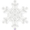 Foil balloon 38'' Snowflake transparent foil