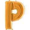 Foil balloon 40 letter "P gold