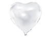 Foil balloon Heart white, 45cm,