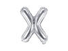 Foil balloon letter x 35cm, silver