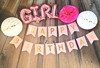 Garland Birthday - Banner HAPPY BIRTHDAY, 20cm XXL, pink
