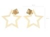 Hangings Star, natural wood, 3 pcs.