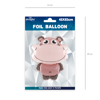 Hippo foil balloon 45cm x 63cm