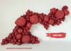 Latex Balloons Deep Red, 45cm, 25 pcs.