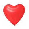 Latex Balloons Hearts Pastel red 36cm, 50 pcs