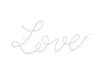 Neon LED - Love, white, 61x27,4 cm