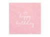 Pink napkins Happy Birthday, 33x33 cm (1 op. / 20 pcs.) Pink