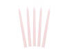 Pink taper candles, 24 cm, 10 pcs.