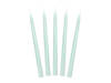 Sage taper candles, 24 cm, 10 pcs.