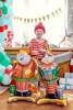 Standing foil balloon Santa Clous, 63 x 106 cm