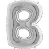 The foil balloon 40 letter 'B Silver