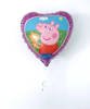 The foil balloon Peppa Pig Heart, 46 cm pink, Grabo