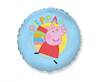 The foil balloon round Peppa Pig, Happy Peppa, 48 cm