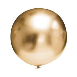 Ballons Latex Chrom Gold, 45 cm 15 Stück