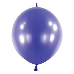 Ballons Latex E-link, Dunkelblau, Decorator Metallic E-Link Navy Flag Blue, 15 cm, 100 Stück