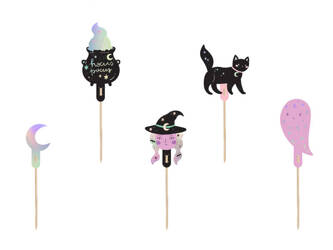 Cupcake Topper Halloween, 14cm 6St.