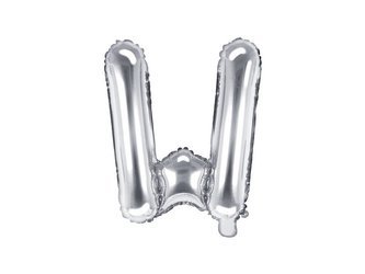 Folienballon Buchstabe in 35cm, Silber