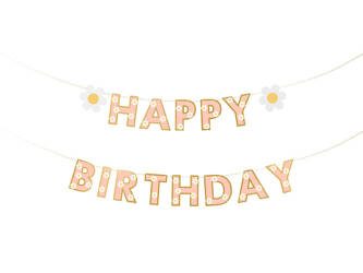 Happy Birthday Banner, 200x14,5 cm