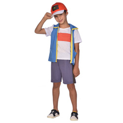 Outfit, Kostüm verkleiden Pokemon Asche 6-8 Jahre