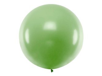 Riesiger Ballon 1m, rund, grün Pastellgrün