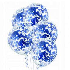 Ballons mit Konfetti, 30cm, 100 Stk..