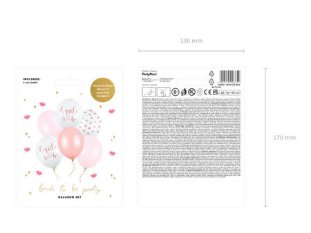 Bride to be Latexballons, rosa 6 Stück, 30 cm