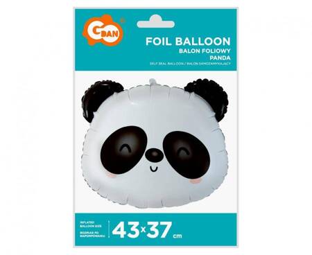 Folienballon Panda, 43x37 cm