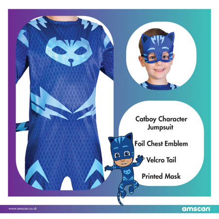 Kleid, Kostüm Verkleidung Pidżamersi PJ Masks Catboy Kotboy 5-6 Jahre