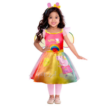 Kleid, Kostüm verkleiden Peppa Rainbow 3-4 Jahre
