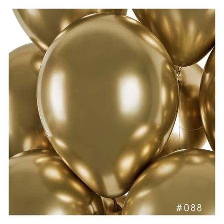 Latexballons Gemar Gold Chrome, 33 cm, 50 Stück