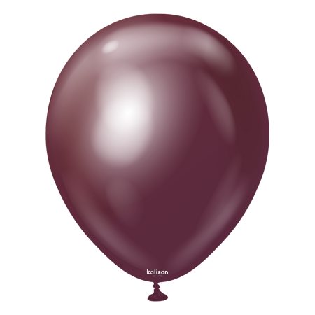 Latexballons Kalisan Mirror Burgundy, 30 cm, 50 Stk.